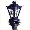 Wrought Iron Garden Lamp