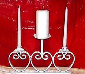 Iron Pillar Candle holder
