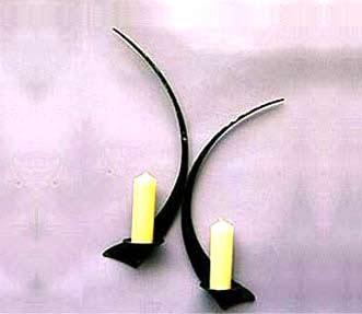 Wrought Iron Candle Wall Sconce