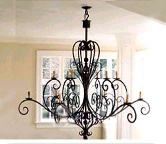 Wrought Iron Chandelier