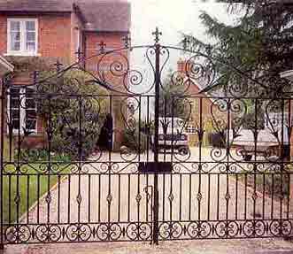 Wrought Iron Entry Gate