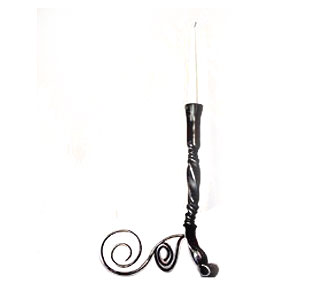 Wrought Iron Floor Candle Holder